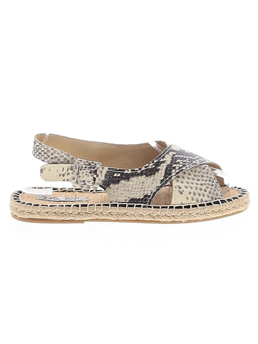 NWOT Pour La Victoire Olivia Snakeskin Espadrille Sandals Size 6.5